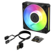 ARCTIC BioniX P12 A-RGB | 120 mm PWM case fan | 450–3000 rpm | Black
