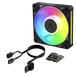 ARCTIC BioniX P12 A-RGB | 120 mm PWM case fan | 450–3000 rpm | Black