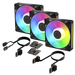 ARCTIC BioniX P14 A-RGB | PC case fans | 140 mm PWM | 3 pack | Black