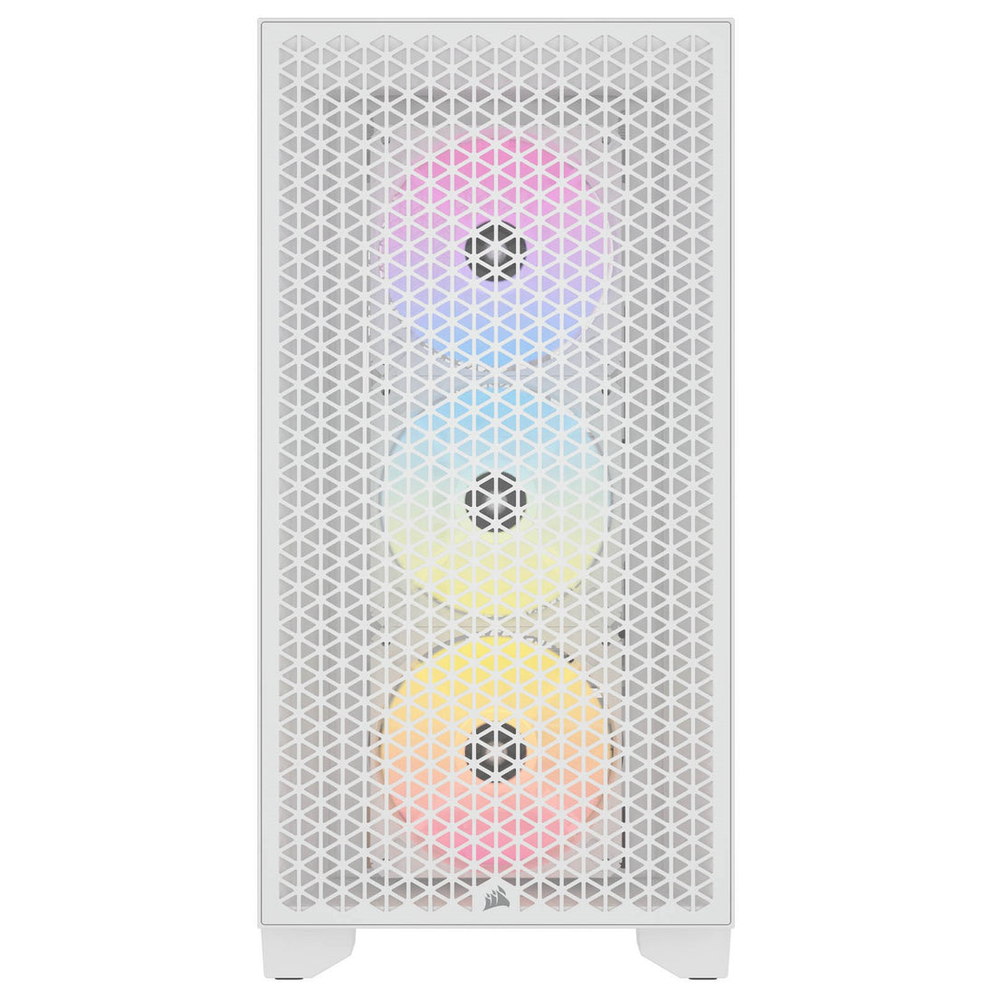 CORSAIR 3000D RGB AIRFLOW | Mid-tower PC case | Three AR120 RGB fans | White