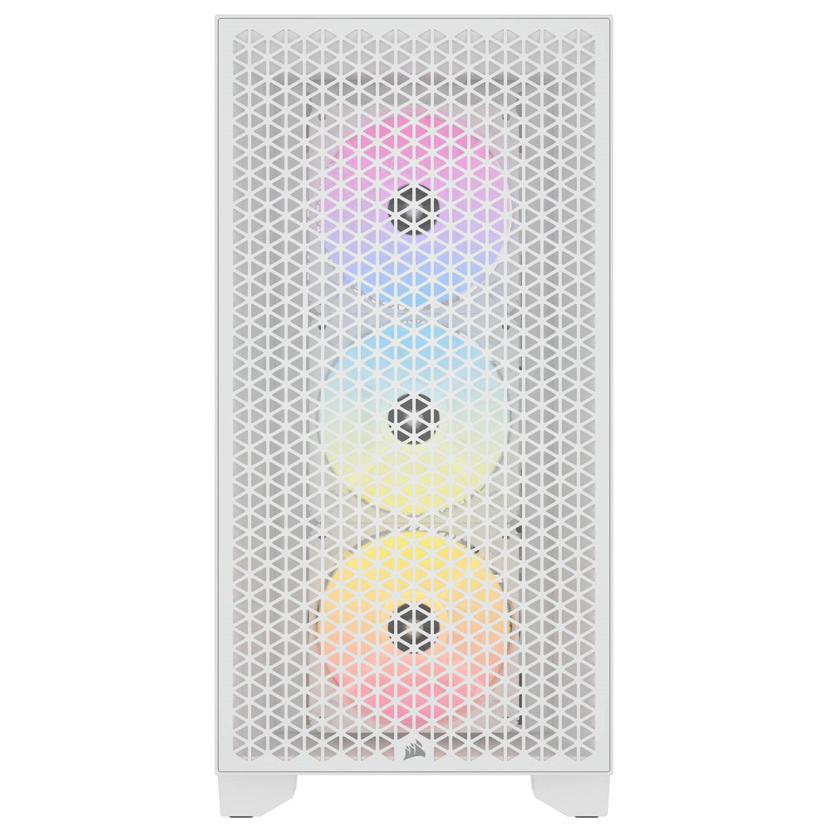 CORSAIR 3000D RGB AIRFLOW | Mid-tower PC case | Three AR120 RGB fans | White