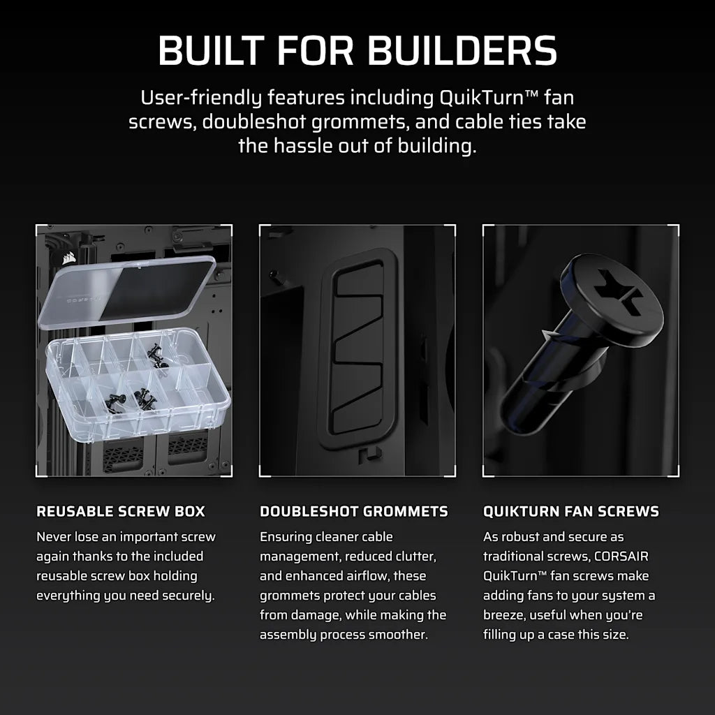 CORSAIR 5000T | Mid-tower PC case | E-ATX | Black