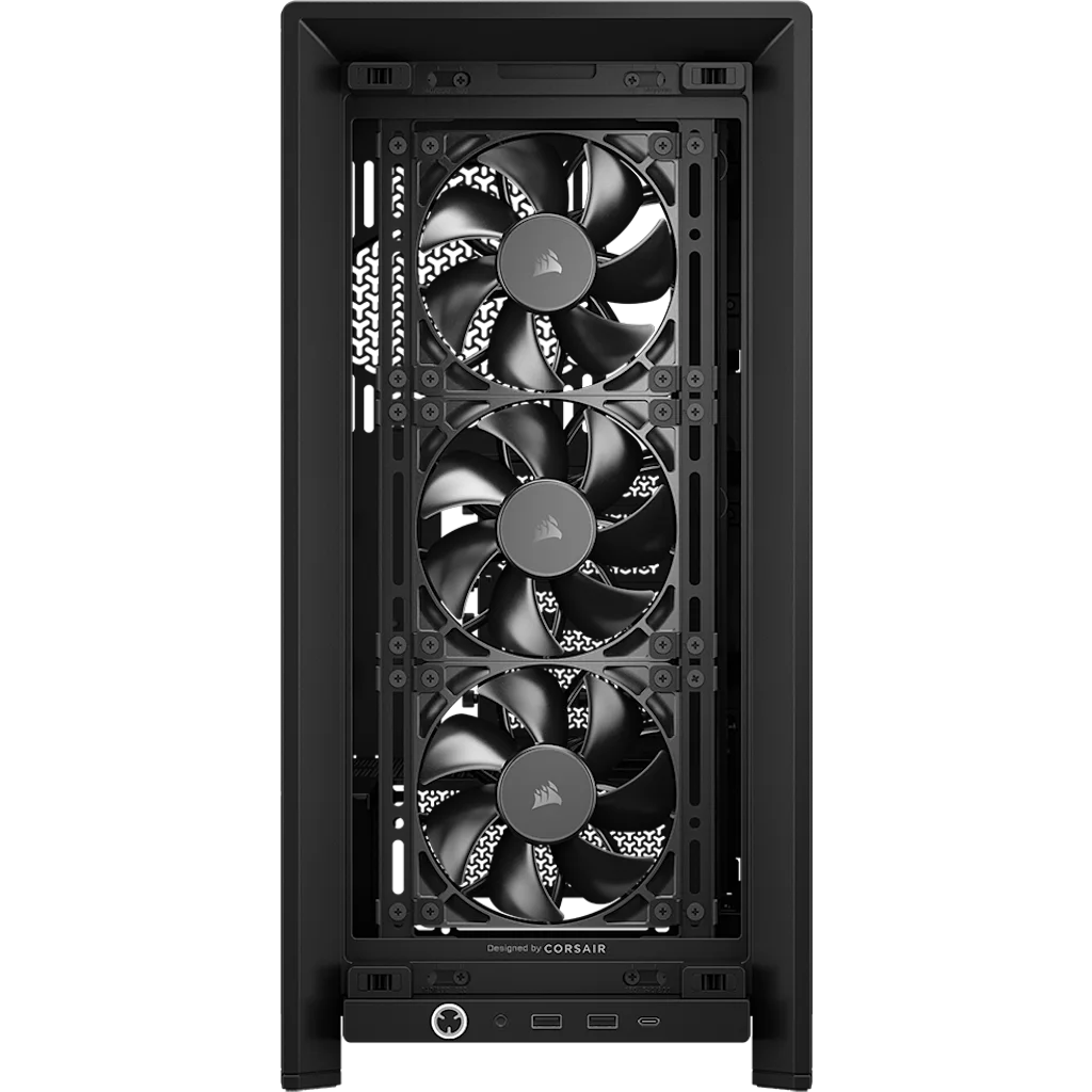 CORSAIR FRAME 4000D RS | Mid-tower PC case | 3 RS120 fans | Black
