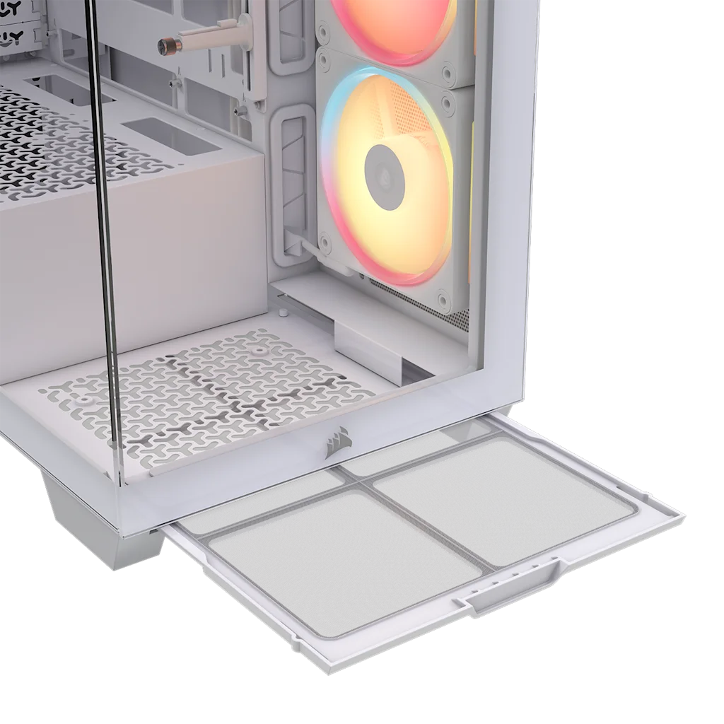 CORSAIR 3500X LX-R RGB iCUE LINK | Mid-tower PC case | 3 RGB fans | White
