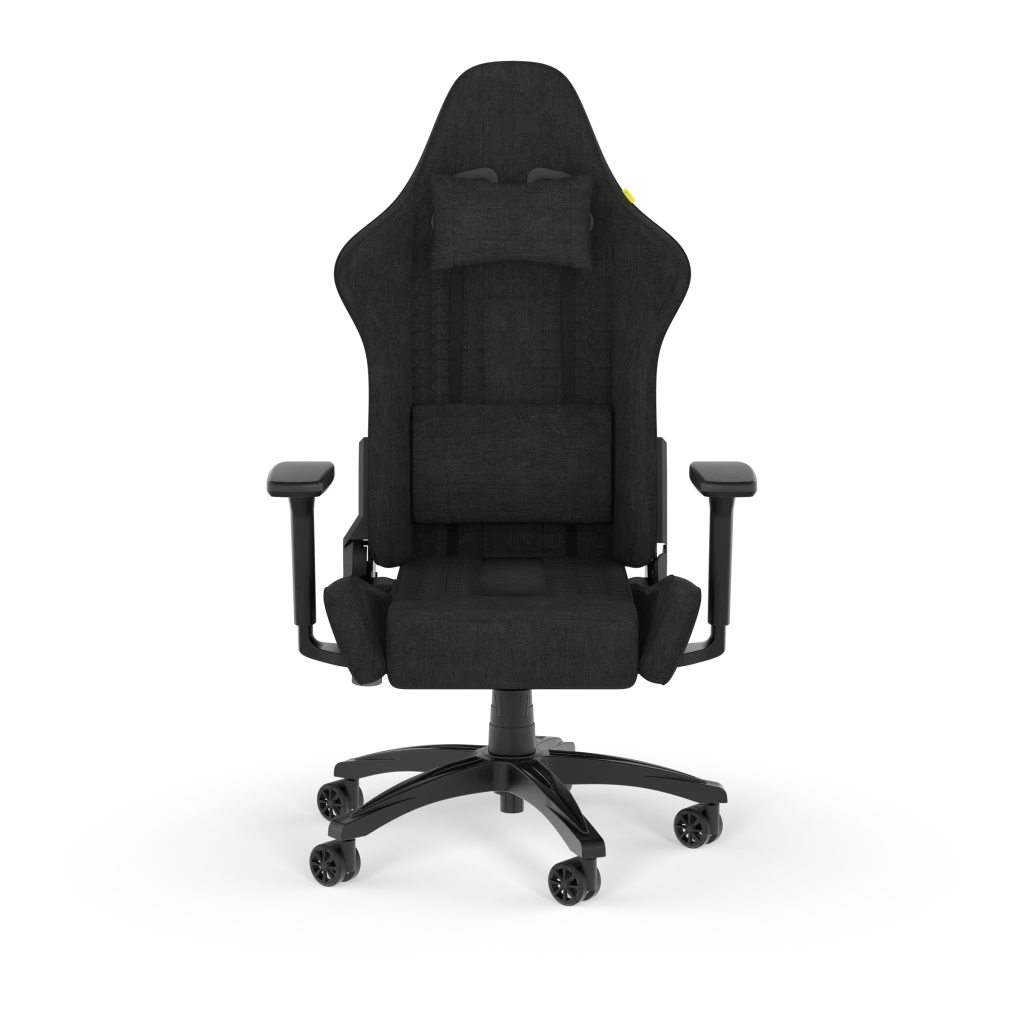 CORSAIR TC100 RELAXED | Fabric gaming chair | Reclines 90–160° | Black/Black