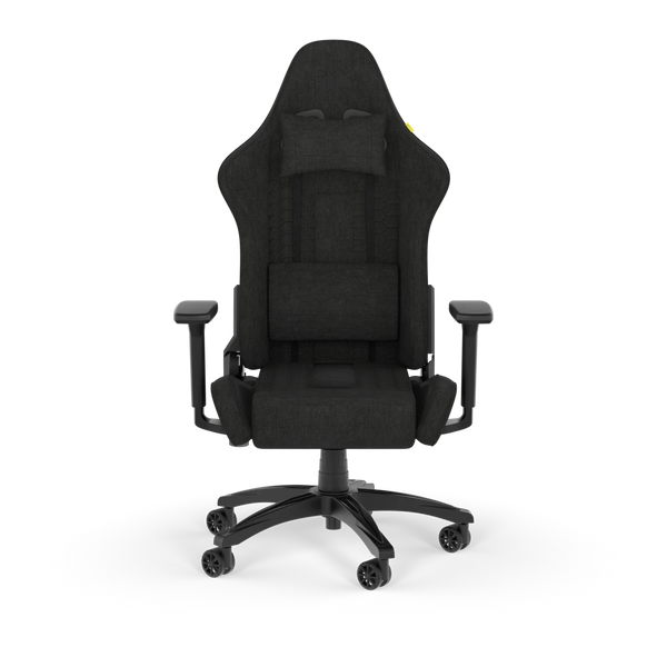 CORSAIR TC100 RELAXED | Fabric gaming chair | Reclines 90–160° | Black/Black