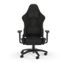 CORSAIR TC100 RELAXED | Fabric gaming chair | Reclines 90–160° | Black/Black