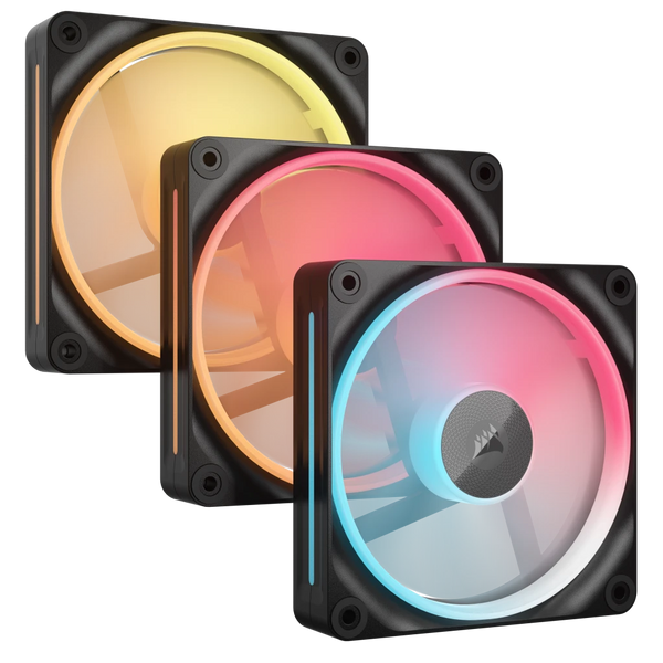 CORSAIR iCUE LINK LX120-R RGB | Case fans | 120mm PWM | Triple pack | Black