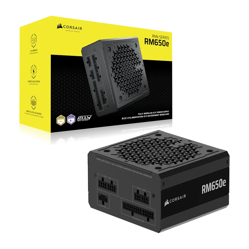 CORSAIR RMe Series RM650e | 650W ATX PSU | Fully modular | Black
