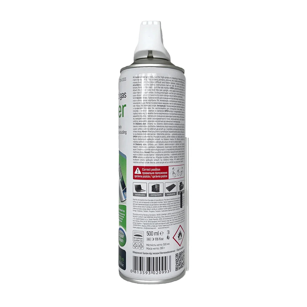 ColorWay CW-3333 | Compressed air duster | 500 ml