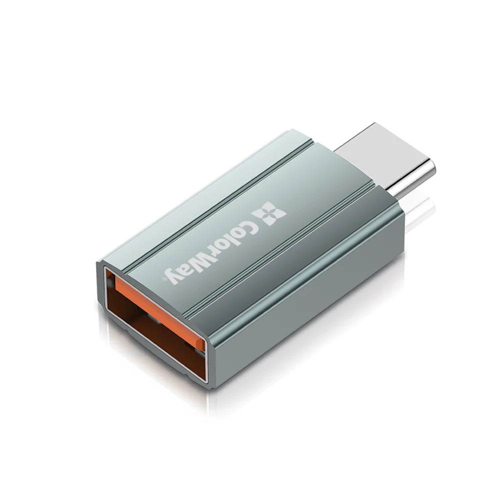 ColorWay CW-AD-AC | USB-A to USB-C adapter | 3A and USB 2.0 | Grey