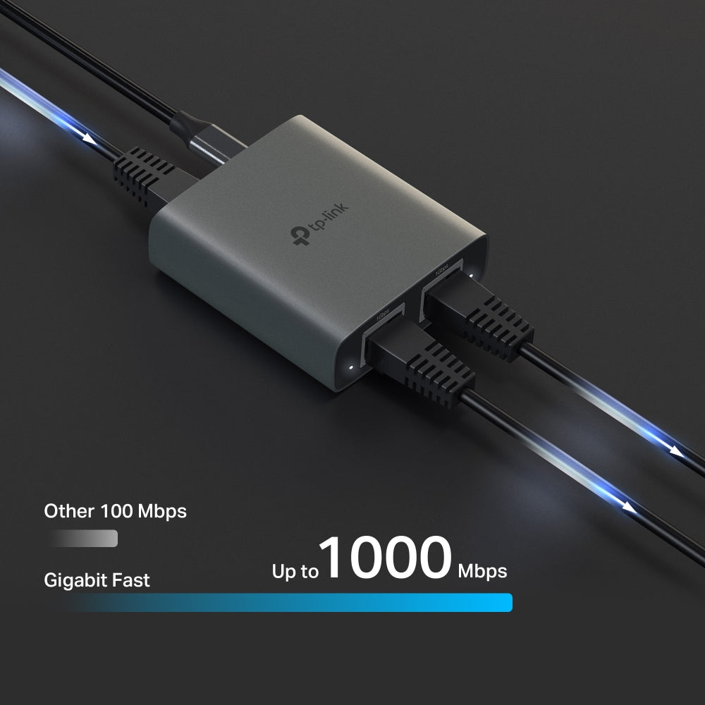 TP-Link EH210 | Gigabit Ethernet splitter | 1 to 2 connections | 3-port 1000Mbps