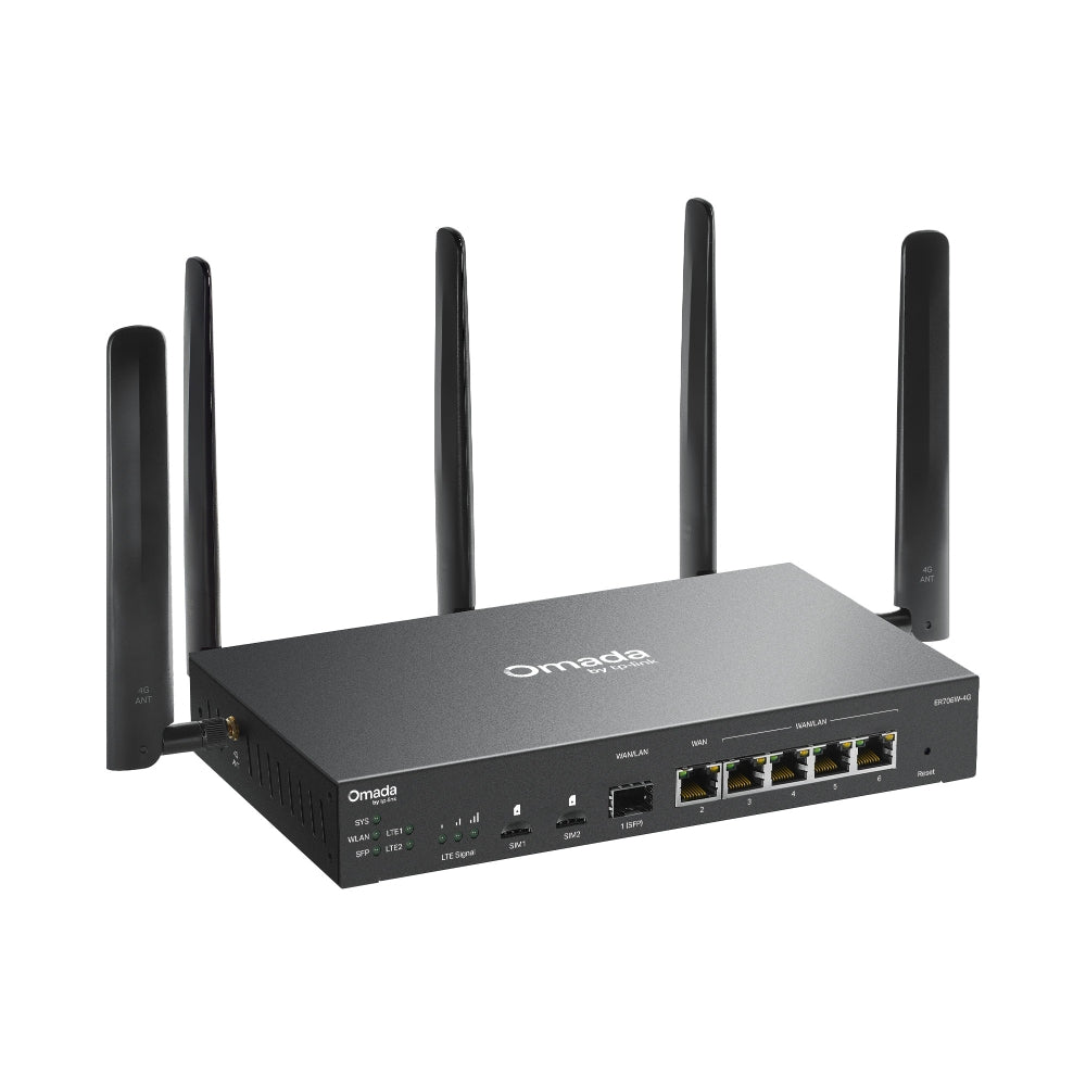 TP-Link Omada ER706W-4G | 4G+ Wi-Fi 6 VPN router | AX3000 | Nano SIM