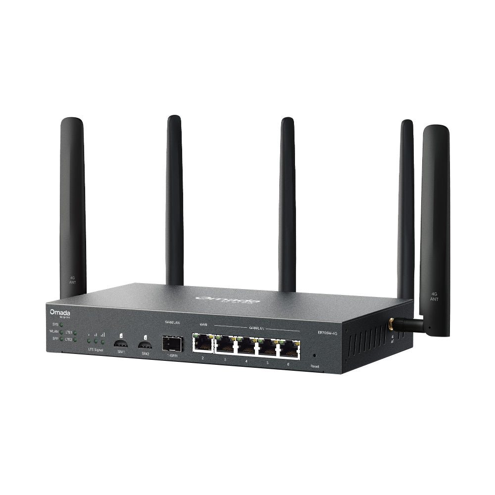 TP-Link Omada ER706W-4G | 4G+ Wi-Fi 6 VPN router | AX3000 | Nano SIM