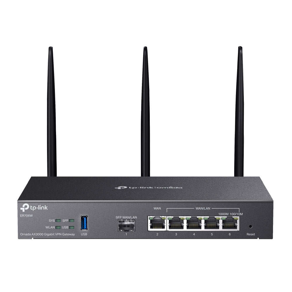 TP-Link Omada ER706W | Wi-Fi 6 VPN gateway | AX3000 dual-band | Gigabit