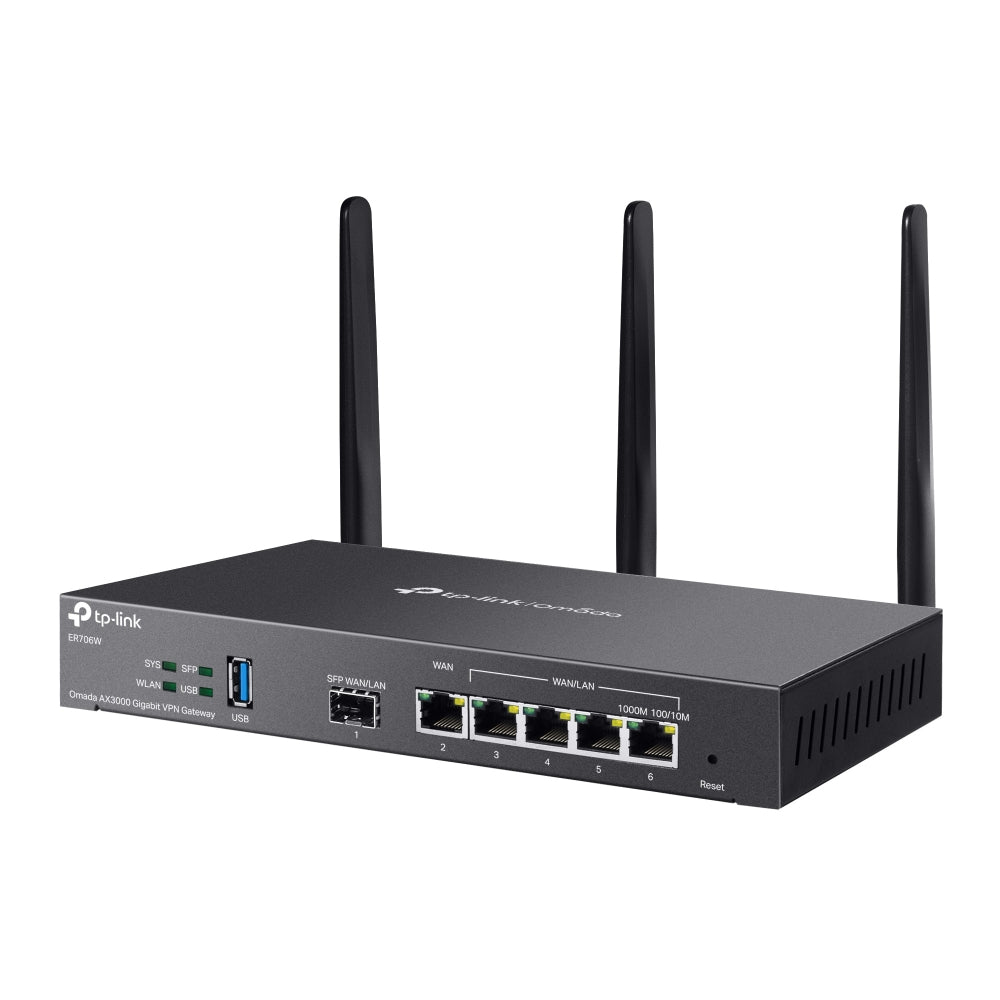 TP-Link Omada ER706W | Wi-Fi 6 VPN gateway | AX3000 dual-band | Gigabit