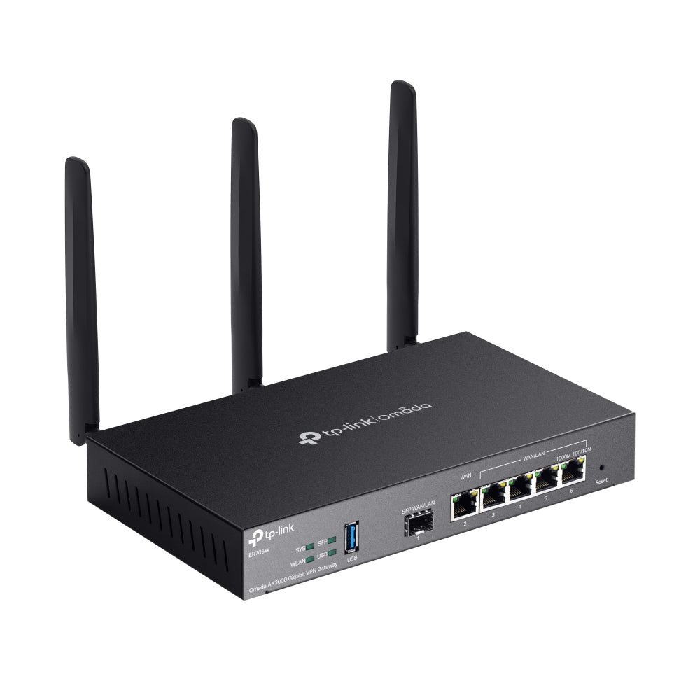 TP-Link Omada ER706W | Wi-Fi 6 VPN gateway | AX3000 dual-band | Gigabit