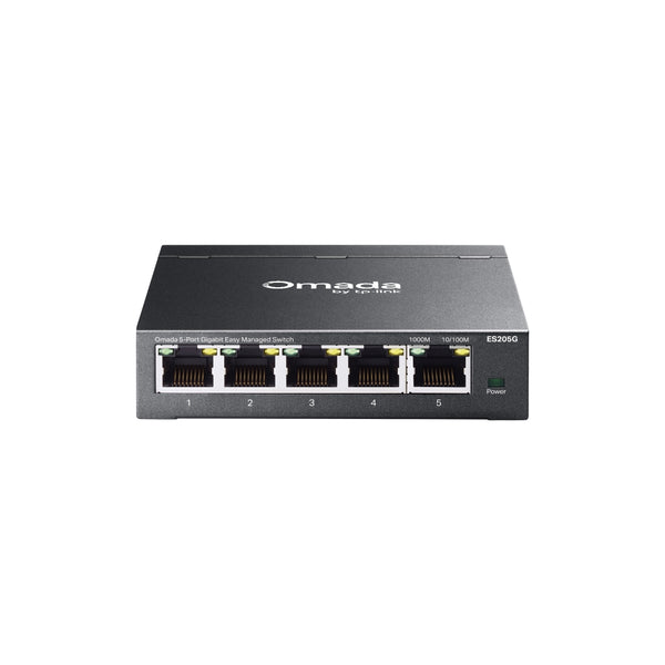 TP-Link Omada ES205G | 5-port Gigabit switch | Easy managed | Black