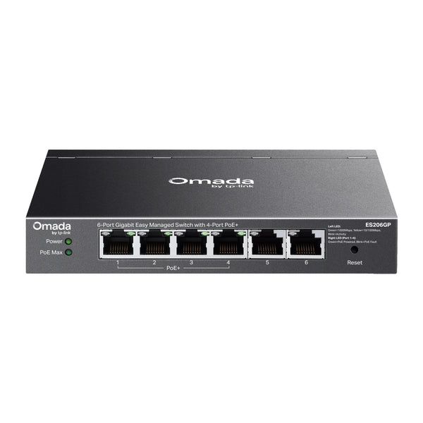 TP-Link Omada ES206GP | Gigabit PoE+ switch | 6 ports | 65W PoE budget