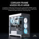 CORSAIR FRAME 4500X RS-R ARGB | PC case | Panoramic glass | White