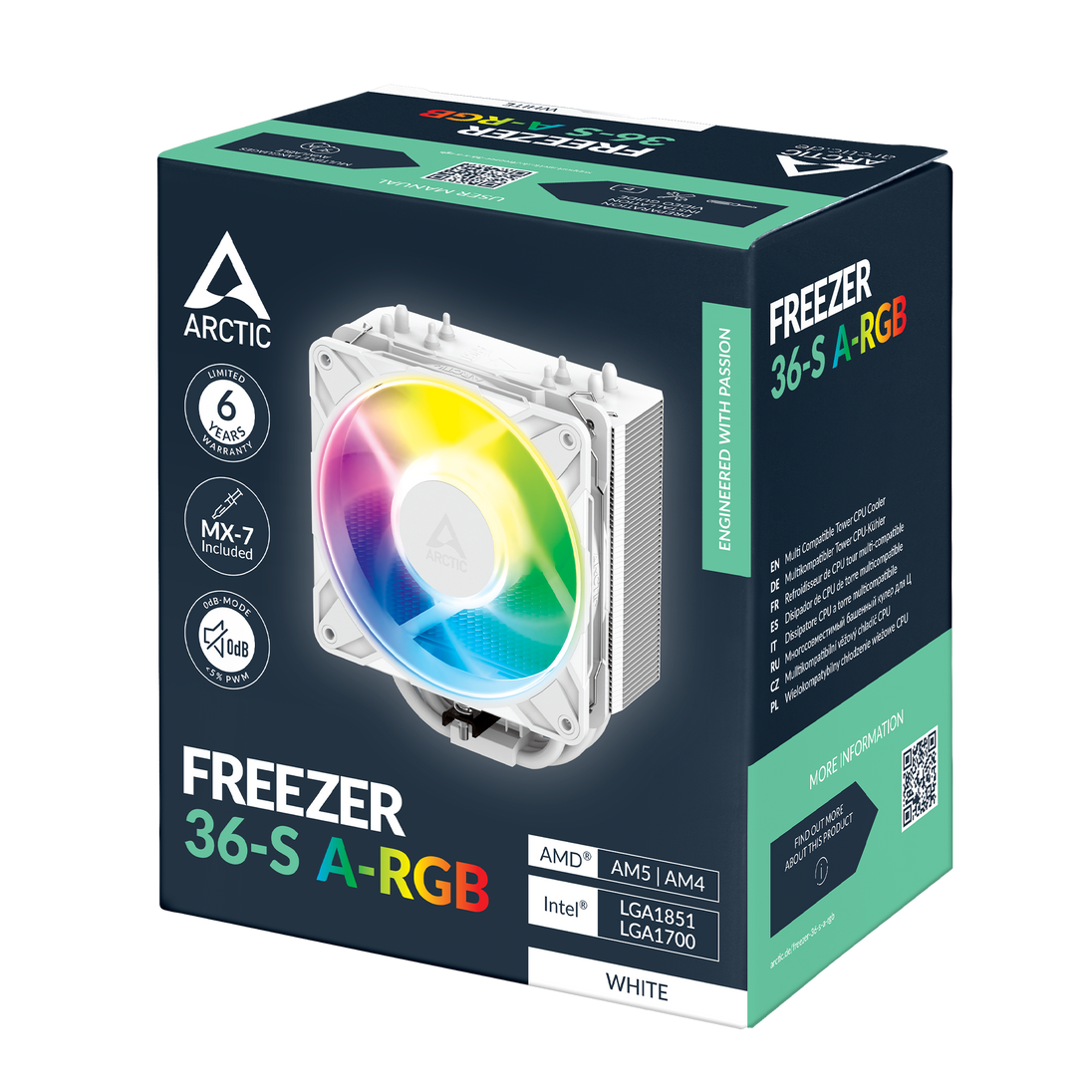 ARCTIC Freezer 36-S A-RGB | CPU air cooler | White