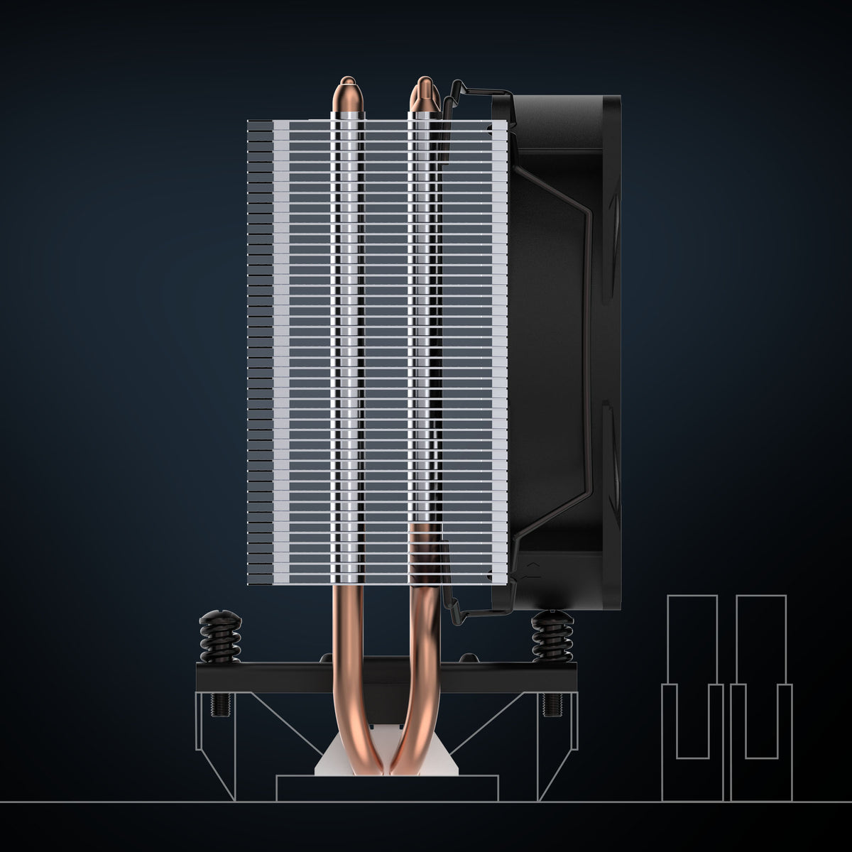 ARCTIC Freezer 8i CO | Intel CPU air cooler | LGA1851 and LGA1700
