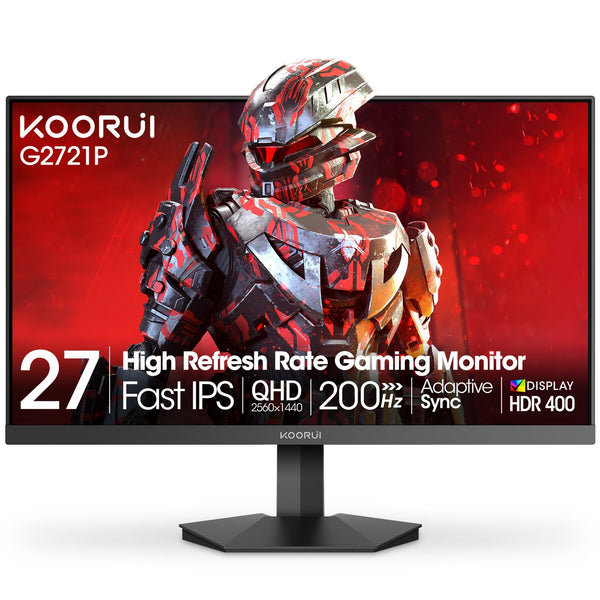 KOORUI G2721P | 27-inch gaming monitor | QHD 200Hz IPS | Black
