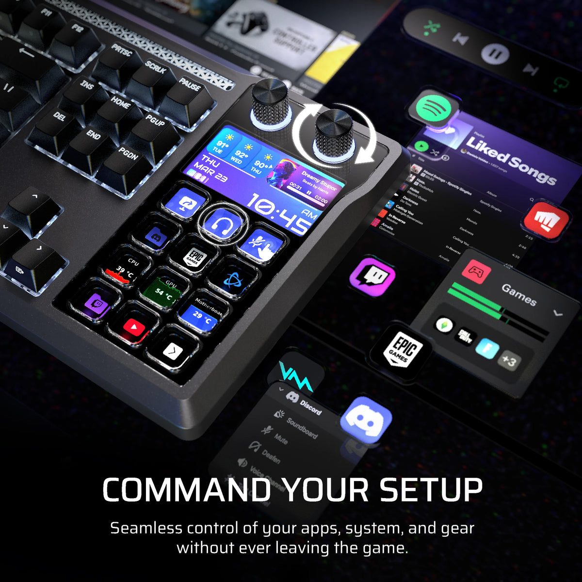 CORSAIR GALLEON 100 SD | Mechanical gaming keyboard | UK layout | Black