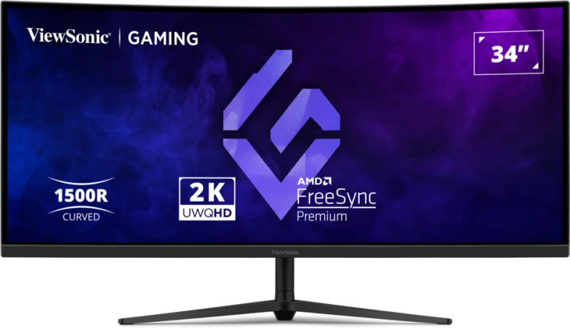 ViewSonic VX3418C-2K | Curved gaming monitor | 34-inch UWQHD 180Hz | Black