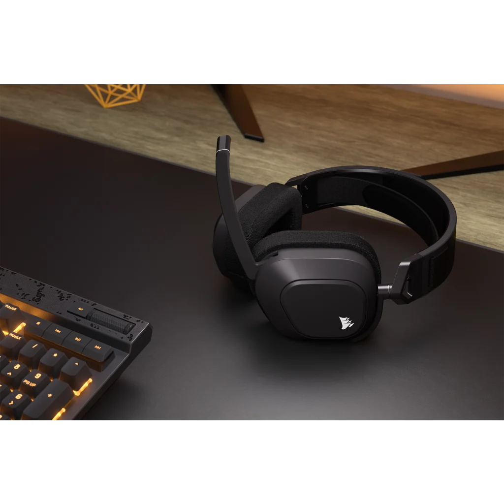 CORSAIR HS80 MAX | Wireless gaming headset | 2.4GHz and Bluetooth | Steel Grey