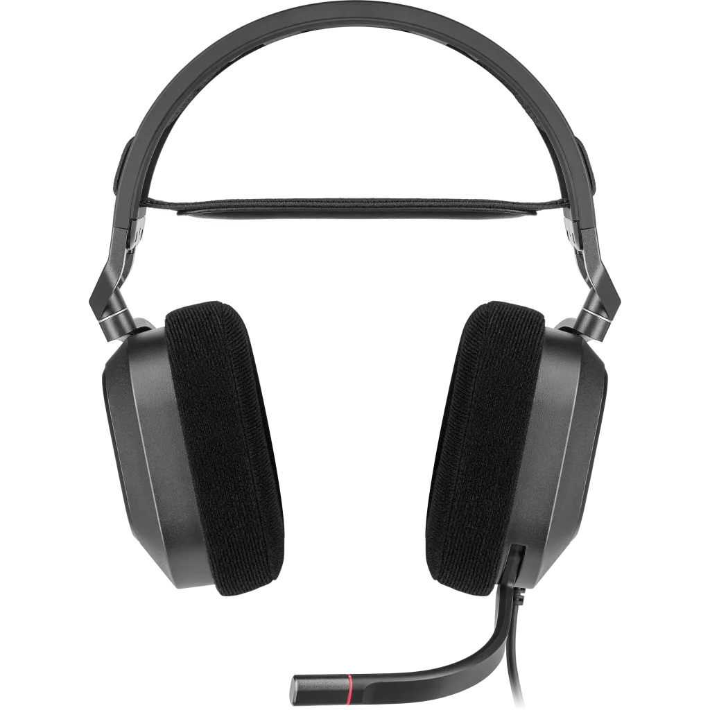 Corsair HS80 RGB USB | Wired gaming headset | 7.1 surround sound | Carbon