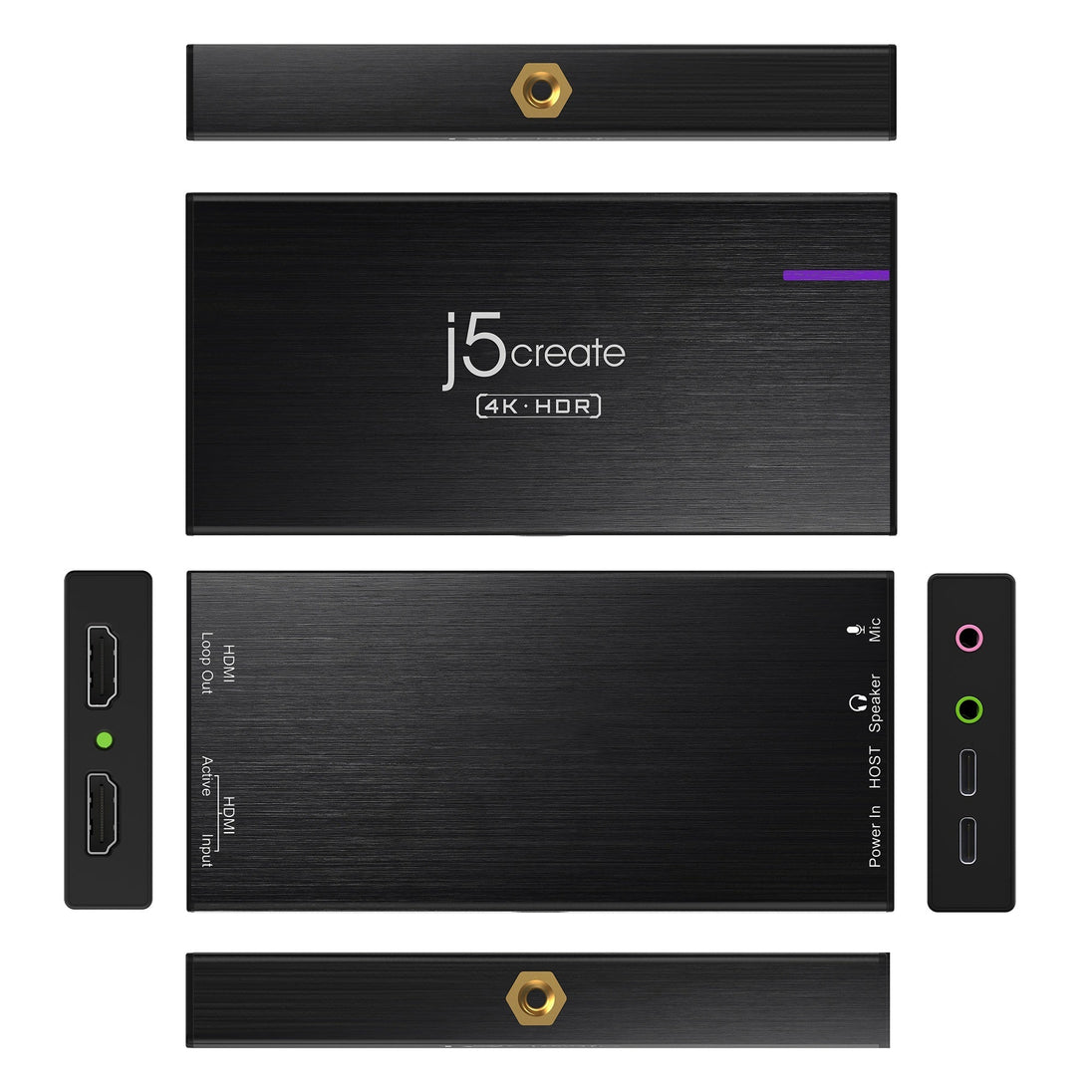 J5create JVA14-N | 4K game capture card | Black