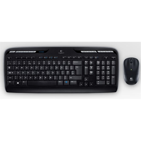 Logitech MK330 | Wireless keyboard and mouse combo | 2.4 GHz | UK QWERTY | Black