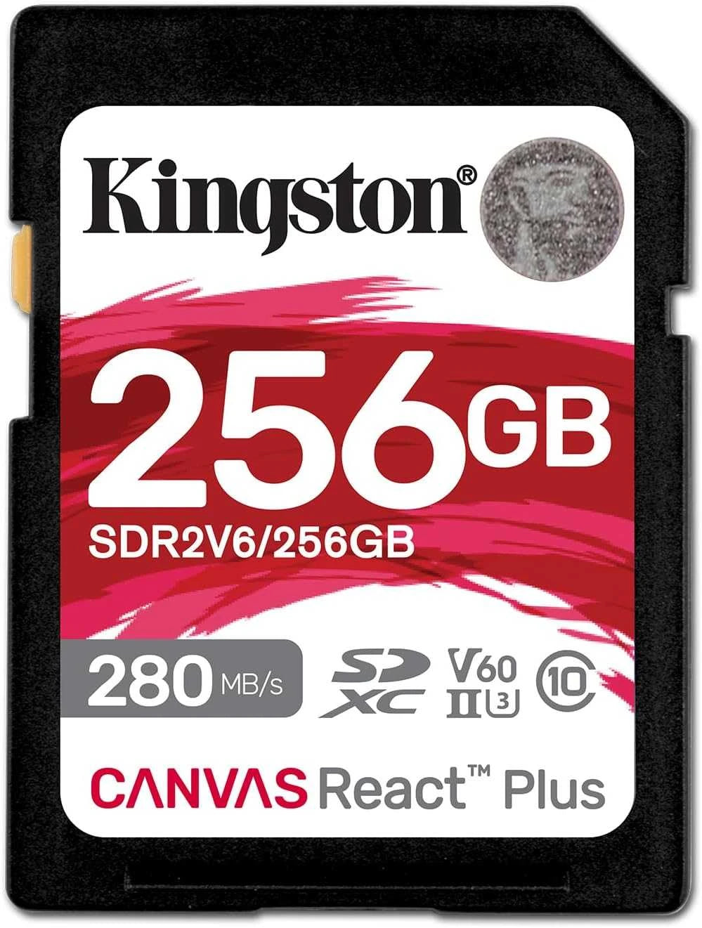 Kingston Canvas React Plus V60 | SDXC memory card | UHS-II U3 V60 | 256GB
