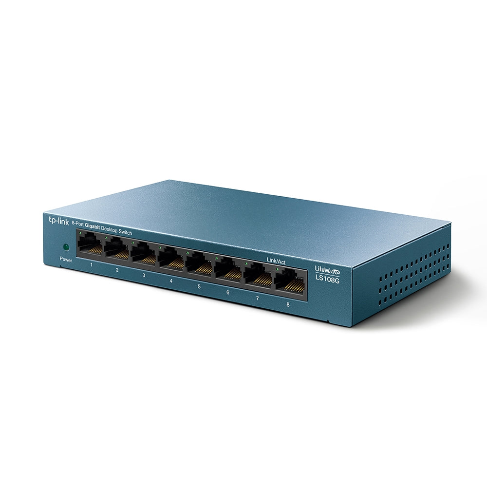 TP-Link LiteWave LS108G | Gigabit Ethernet switch | 8 ports | Metal