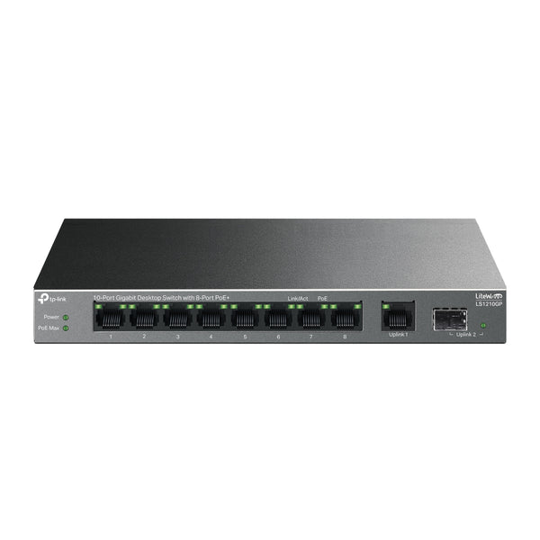 TP-Link LiteWave LS1210GP | Gigabit PoE+ switch | 10 ports