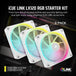 CORSAIR iCUE LINK LX120 | 120mm RGB case fans | 3-fan starter kit | White