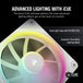 CORSAIR iCUE LINK LX120 | 120mm RGB case fans | 3-fan starter kit | White