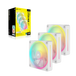 CORSAIR iCUE LINK LX120 | 120mm RGB case fans | 3-fan starter kit | White