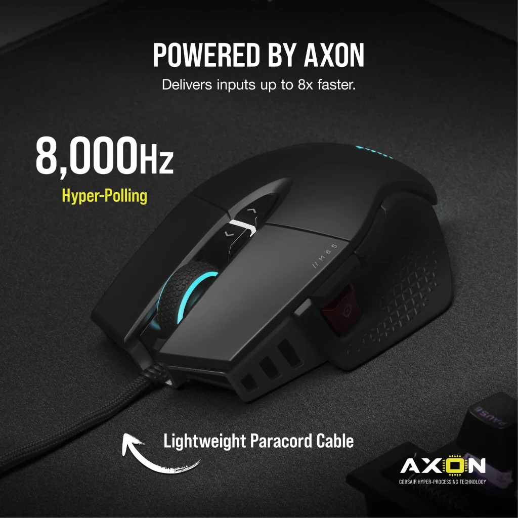 CORSAIR M65 RGB ULTRA | Wired gaming mouse | 26,000 DPI | Black