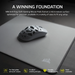 CORSAIR MM Anti-fray | Gaming mouse pad | Micro-weave cloth XL | Grey