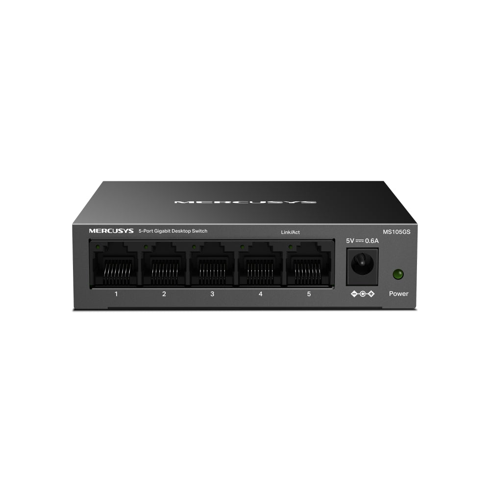 MERCUSYS MS105GS | 5-port Gigabit network switch | 5 x 10/100/1000 Mbps | Metal