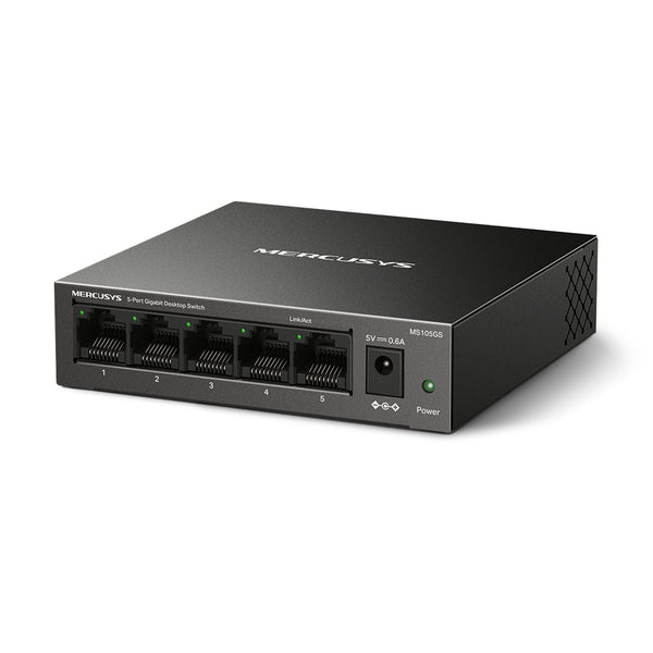 MERCUSYS MS105GS | 5-port Gigabit network switch | 5 x 10/100/1000 Mbps | Metal