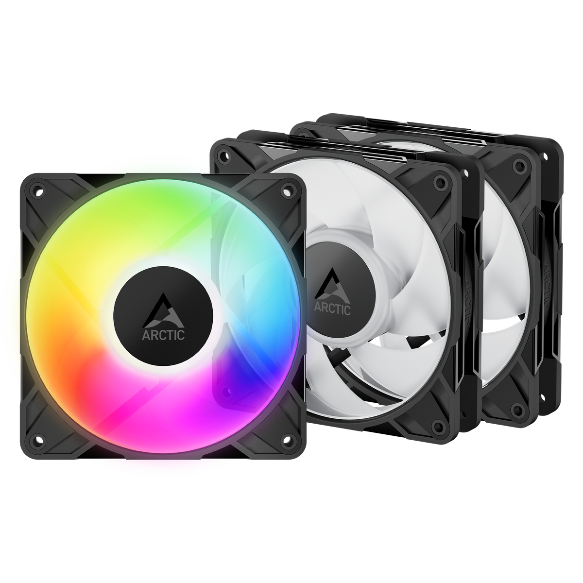 ARCTIC P12 Pro A-RGB | 120 mm case fans | 3 pack | Black