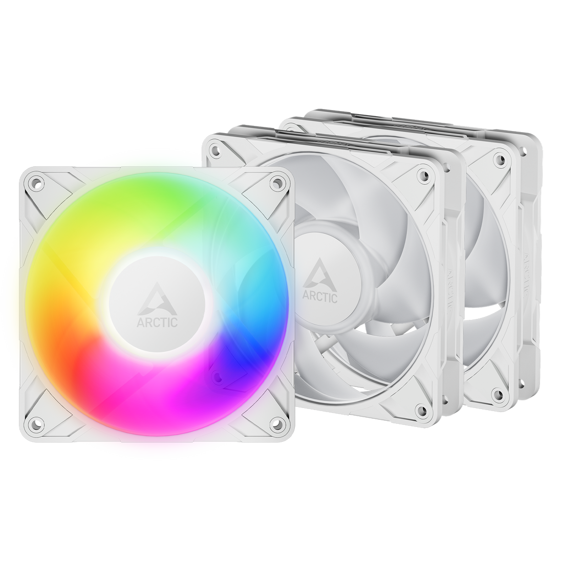 ARCTIC P12 Pro A-RGB | 120 mm case fans | White 3-pack