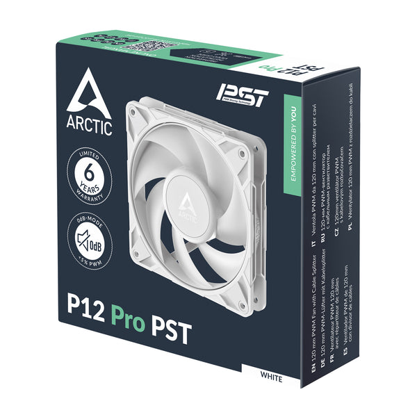 ARCTIC P12 Pro PST | 120 mm PWM case fan | Cable splitter | White