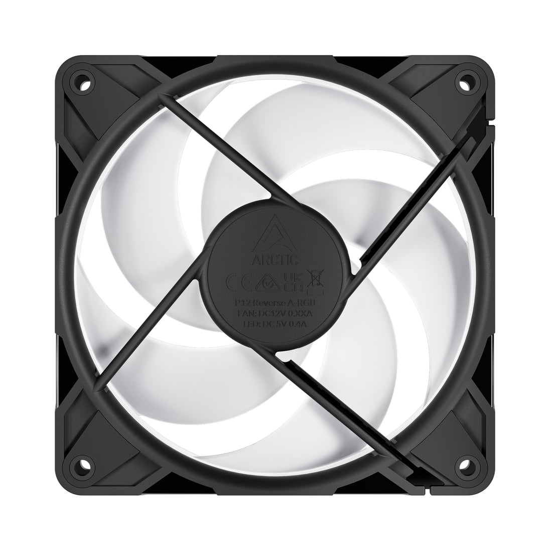ARCTIC P12 Pro Reverse A-RGB | 120 mm case fan | Black