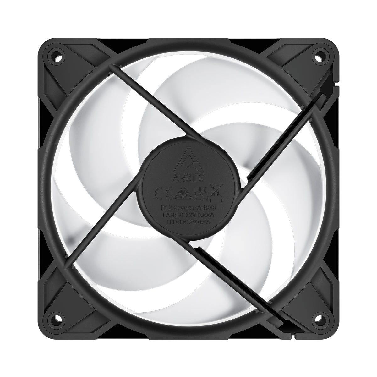 ARCTIC P12 Pro Reverse A-RGB | 120 mm case fan | Black