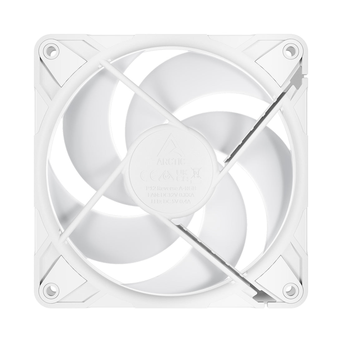 ARCTIC P12 Pro Reverse A-RGB | 120 mm PC fan | White
