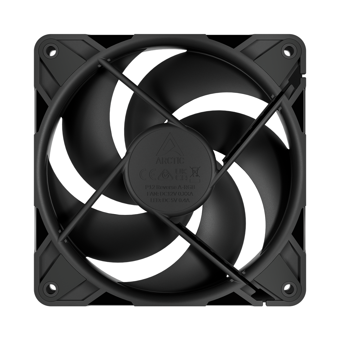 ARCTIC P12 Pro Reverse | 120 mm PWM case fan | 500–3000 rpm | Black